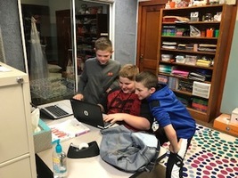 Students sharing work