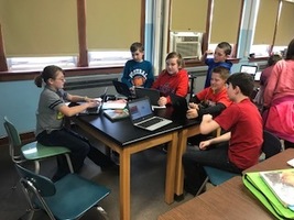 Students sharing work