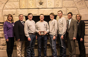 Former WHS Student on the Winning Team of the K-State animal sciences academic quadrathlon.