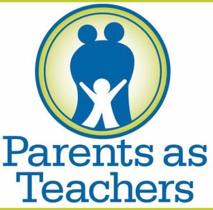 Parents as Teachers words with logo of parents holding child