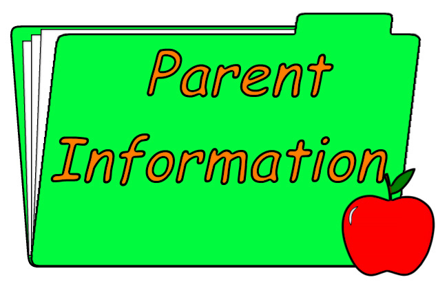 Green File folder with "Parent Information" on the folder