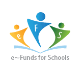 E-Funds for Schools with colored triangles