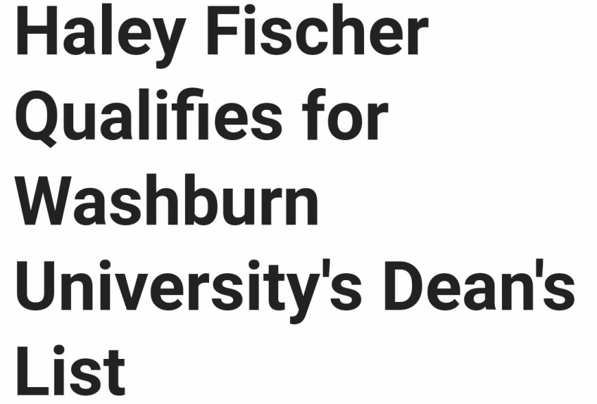 2019 WHS GRADUATE ON DEAN'S LIST