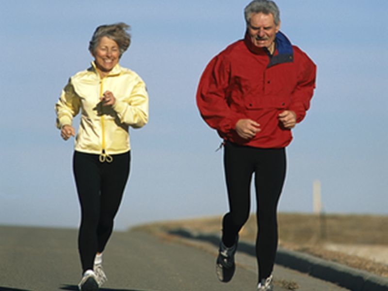 Man and Women jogging