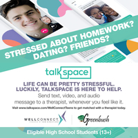 INTRODUCING Talkspace: free online therapy for your teen!