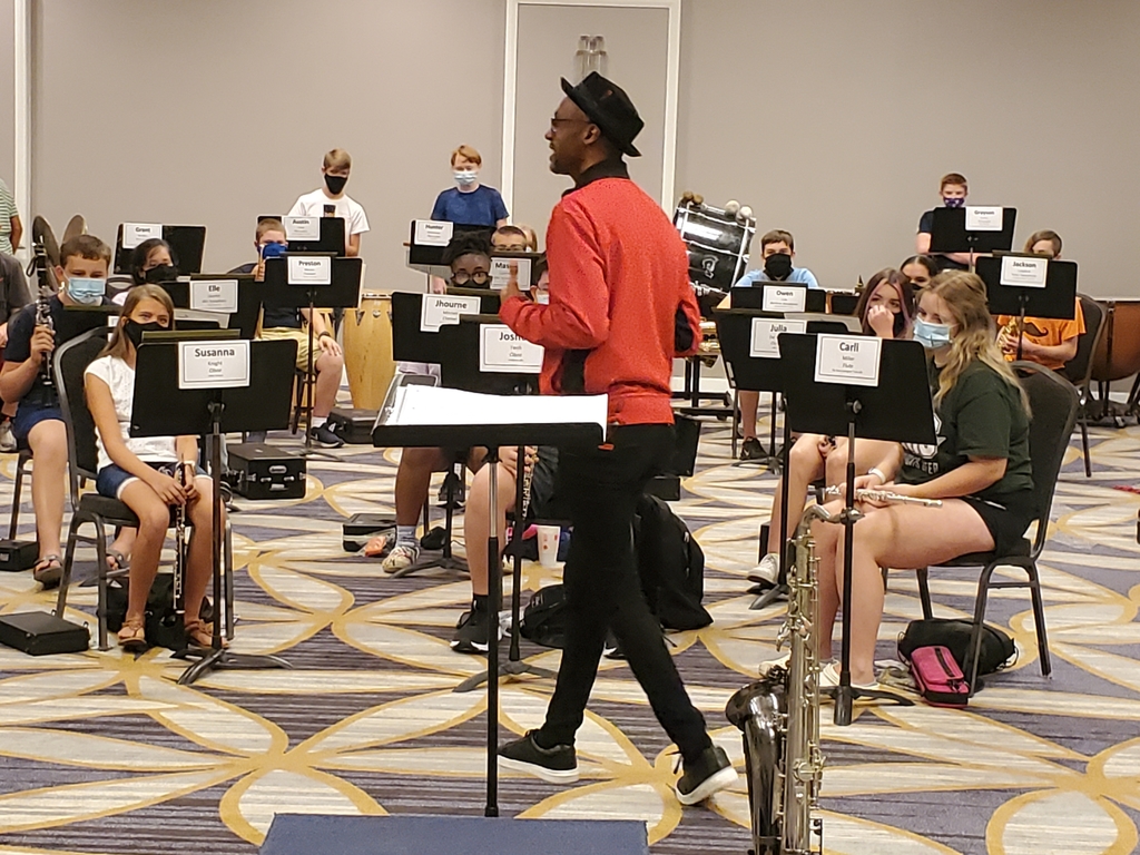2021 Kansas Bandmasters Association Mid-Level Honor Band rehearsal 
