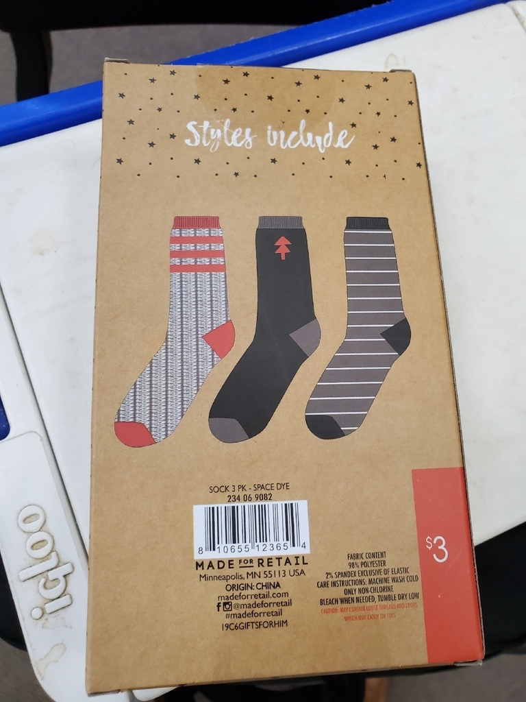 *Christmas socks optional!