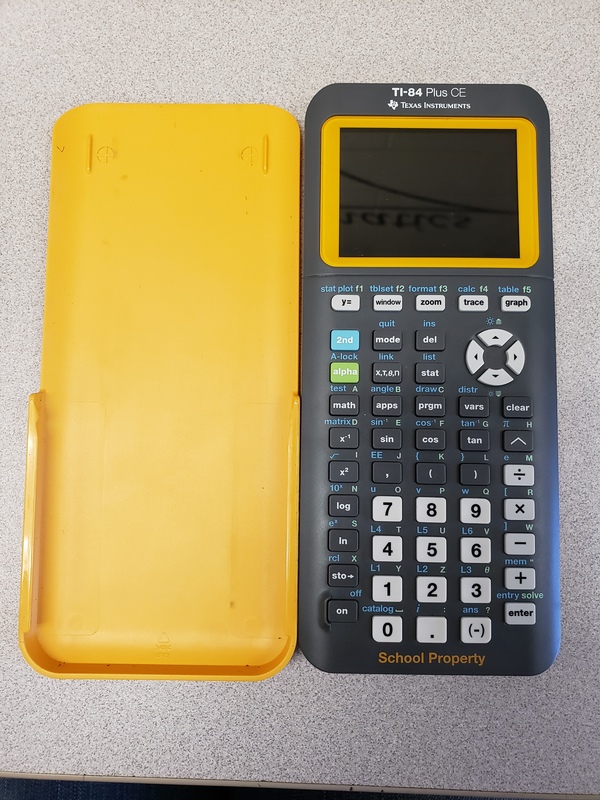 yellow graphing calculator